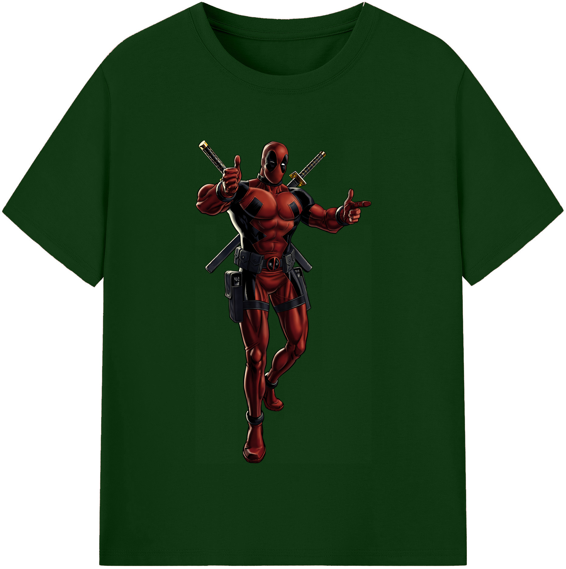 （画像用） Deadpool デッドプール 綿100％半袖Tシャツ（フロントプリント）